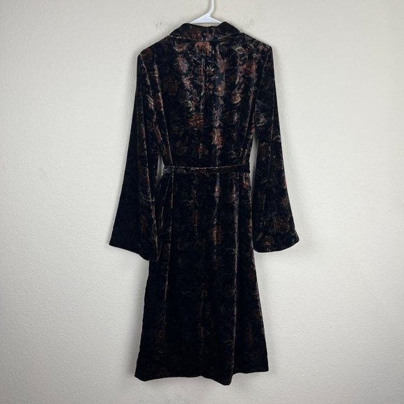 NEW Paige Chrystin Velvet Robe Imaginary Garden Size Small - Picture 2 of 7